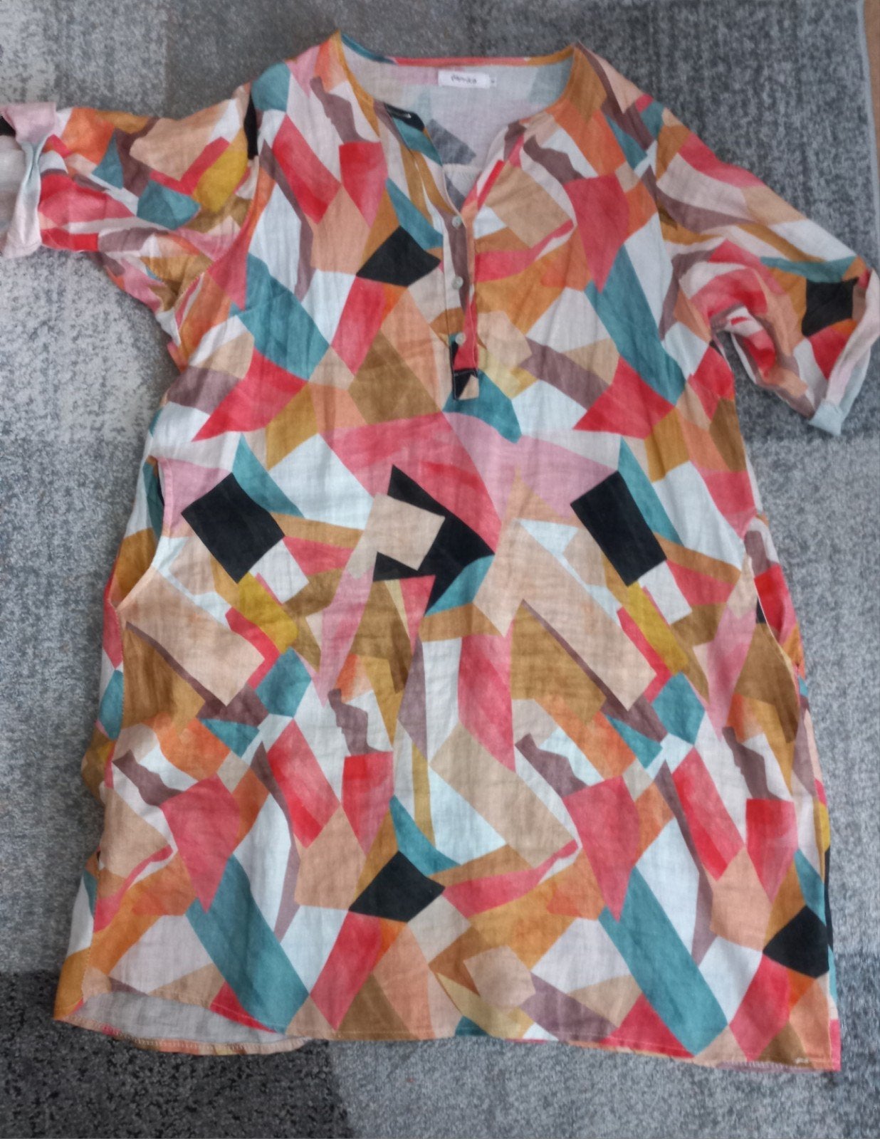 Kleurrijk linnen tuniek/jurk. Maat 4 van Paprika., Kleding | Dames, Ophalen of Verzenden