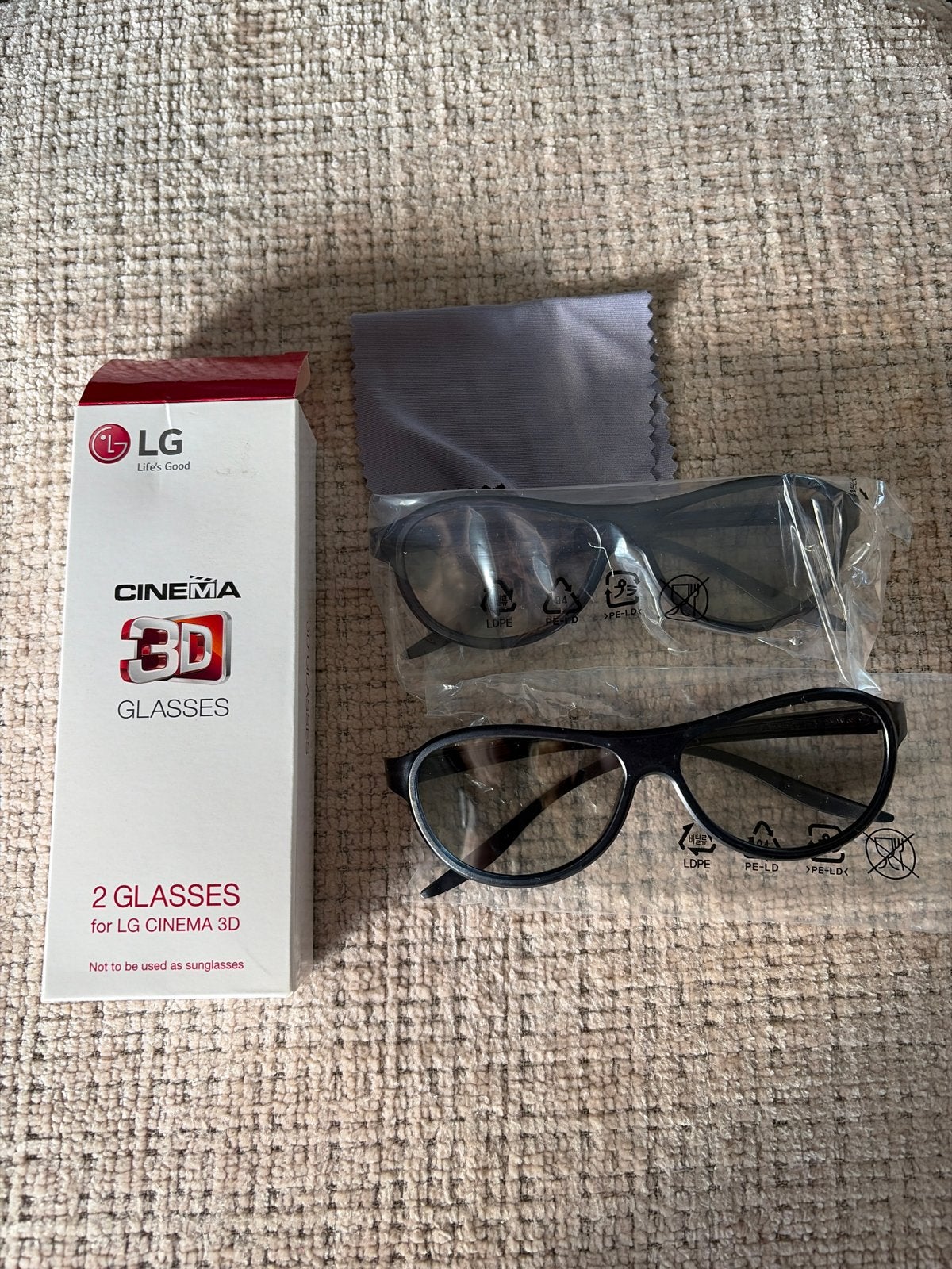 Nieuwe LG Cinema 3D Brillen (2 stuks), Ophalen of Verzenden, Nieuw