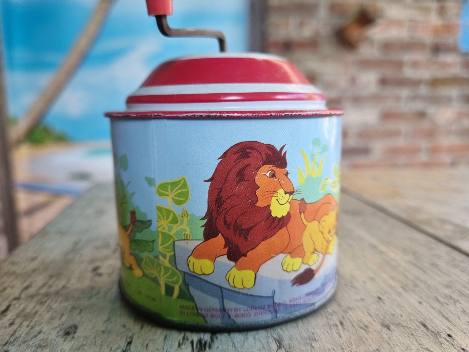 Vintage Muziekdoosje Leeuwenkoning Simba LBZ, Ophalen of Verzenden, Gebruikt
