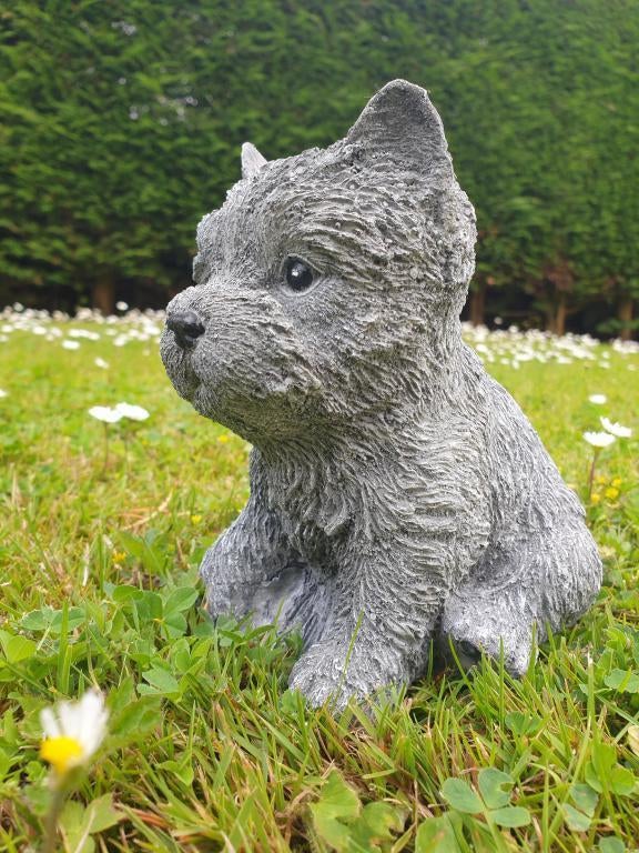 tuinbeeldje van een hondje , beton, Ophalen of Verzenden, Nieuw, Dier