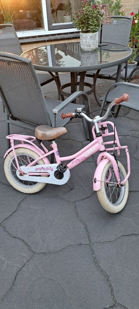 Meisjesfiets 14 inch, Fietsen en Brommers, Fietsen | Meisjes, Overige merken, Terugtraprem, Gebruikt, 14 inch of minder