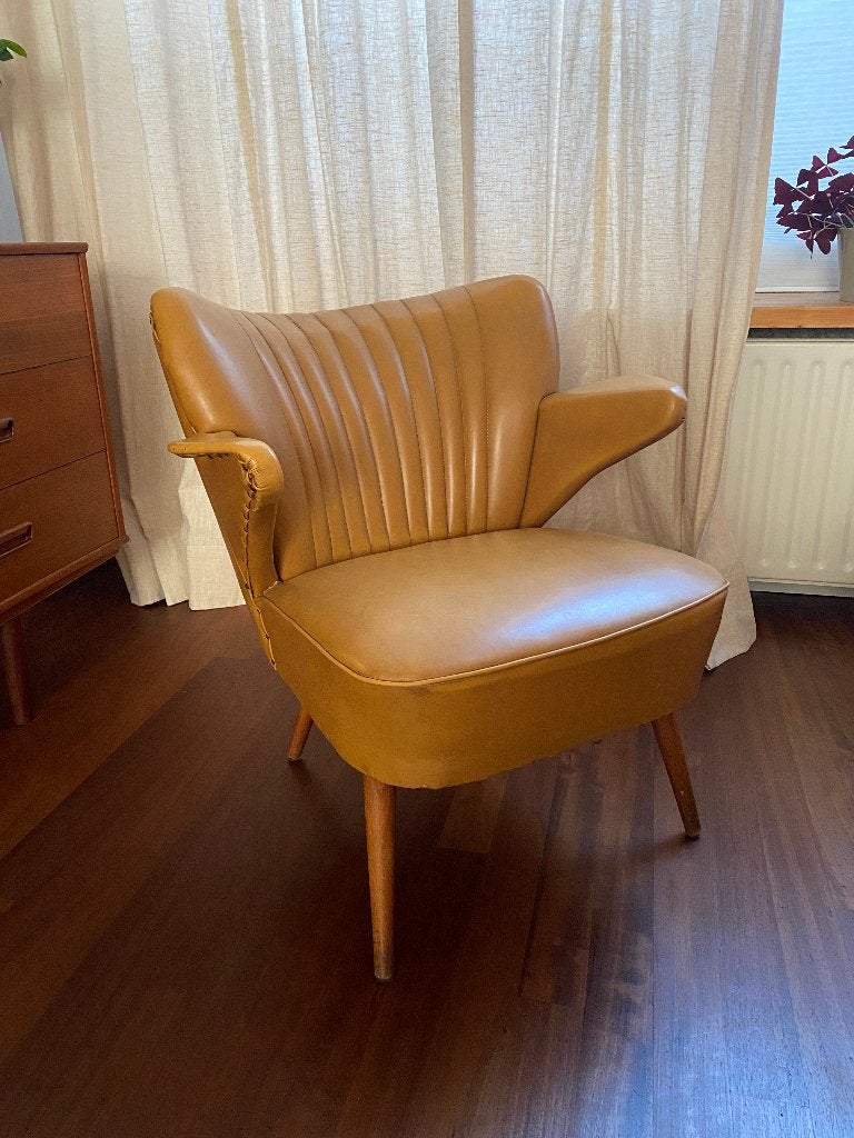 Vintage Cocktail armchair, Ophalen, Vintage, Retro, Mid Century, Gebruikt, Minder dan 75 cm