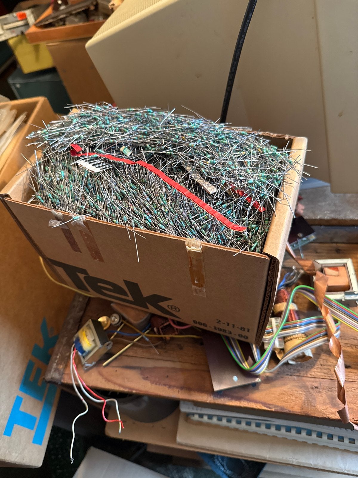 Grote partij weerstanden voor elektronica projecten, Ophalen, Gebruikt