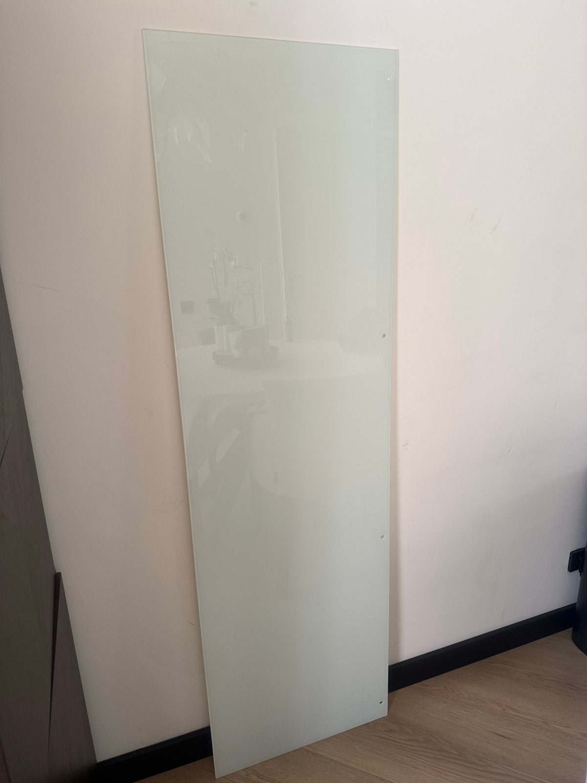 Ikea Malm glasplaat voor ladekast/commode, Ophalen, Gebruikt, Wit, Glas