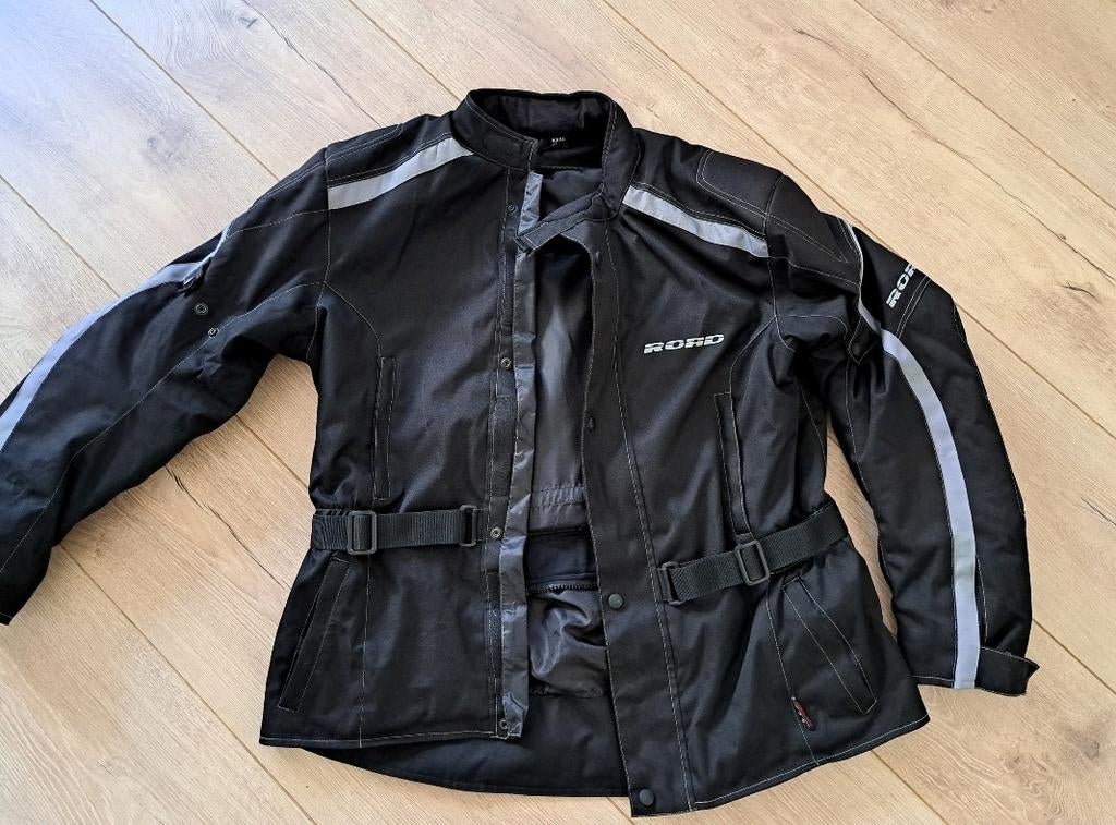 Motorjas zwart merk Road maat XXXL 60-62, Motoren, Kleding | Motorkleding, Ophalen of Verzenden, Tweedehands, Jas | textiel