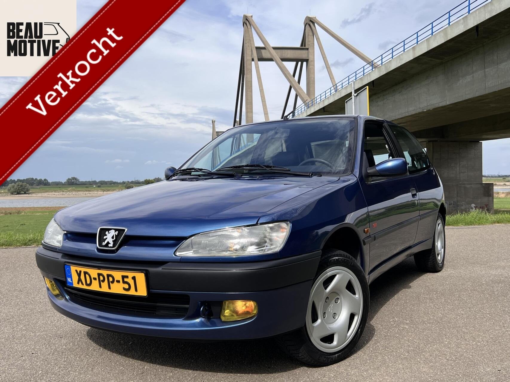 Peugeot 306 1.4 SX *XSi GTi S16 Look* Slechts 87.075KM, NAP, Zwart, Lederen bekleding, Blauw, Origineel Nederlands