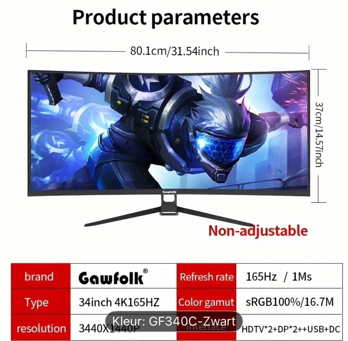 Verschillende Formaten Monitors, Gaming, Curved, IPS, Nieuw