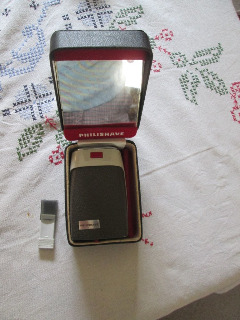 vintage Philips Philishave scheerapparaat in doos HP1203, Witgoed en Apparatuur, Persoonlijke-verzorgingsapparatuur, Ophalen, Gebruikt