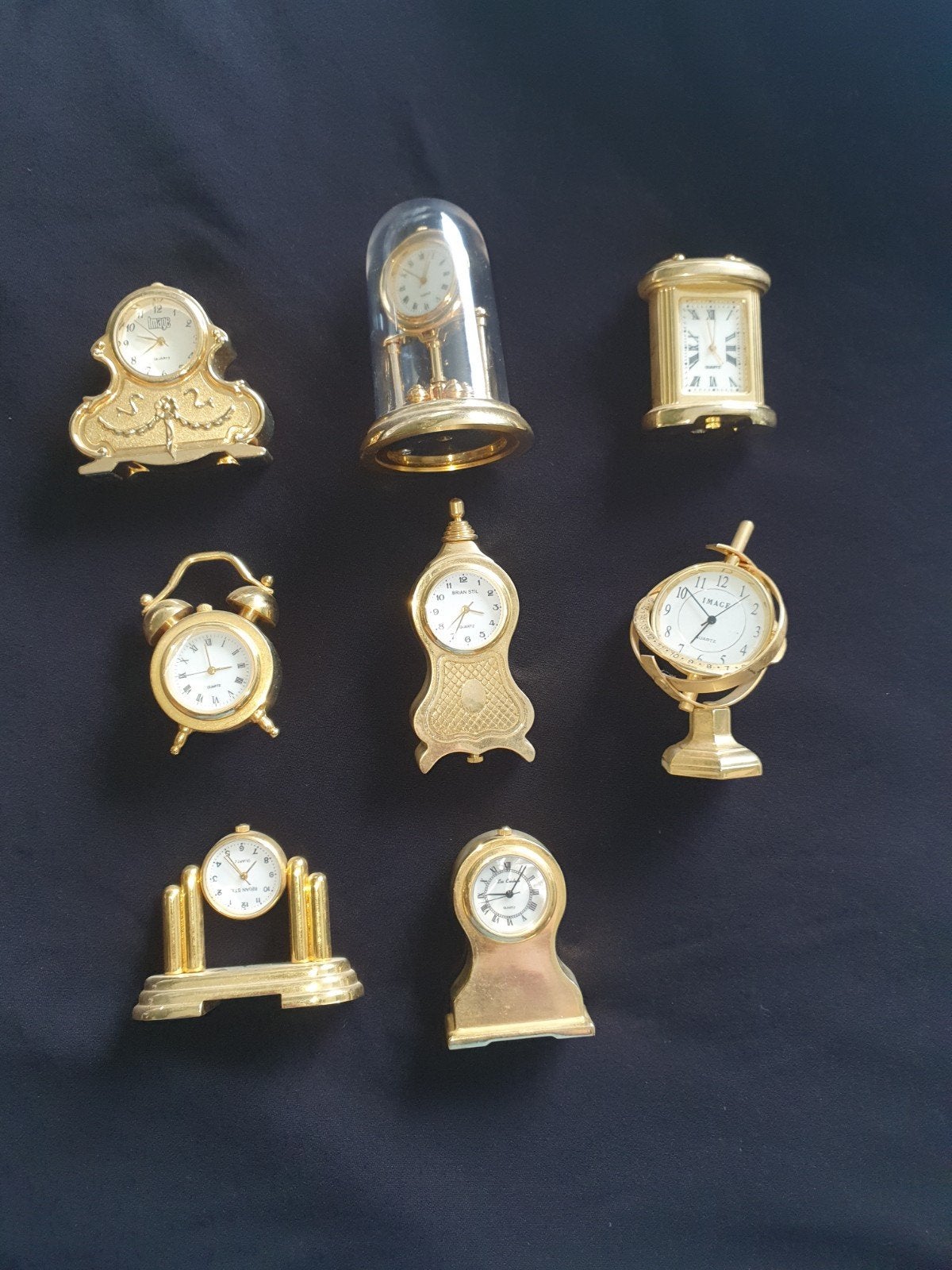 Vintage mini klokjes 8x, Ophalen of Verzenden, Zo goed als nieuw, Poppenhuis