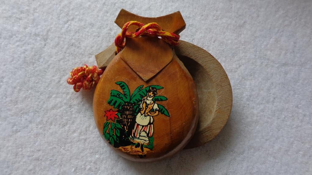 Vintage Spaanse castagnetten, Antiek en Kunst, Curiosa en Brocante, Ophalen