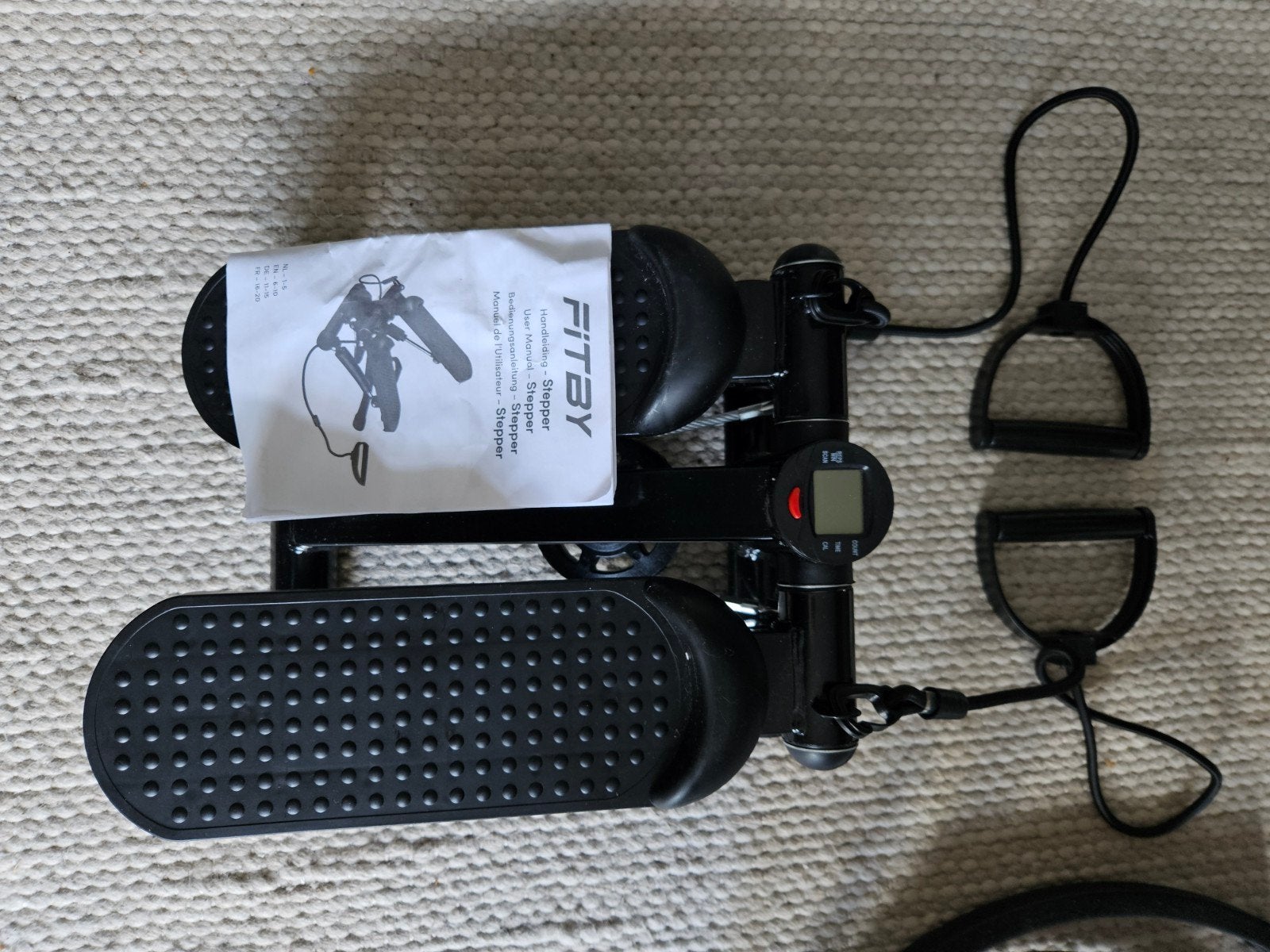 FITBY Stepper met weerstandsbanden en display, Ophalen, Stepapparaat, Zo goed als nieuw, Metaal