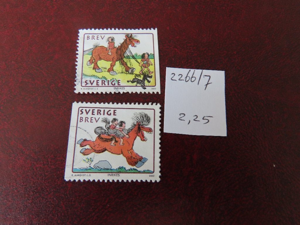 zweden 2266/67, Ophalen of Verzenden, Zweden, Gestempeld