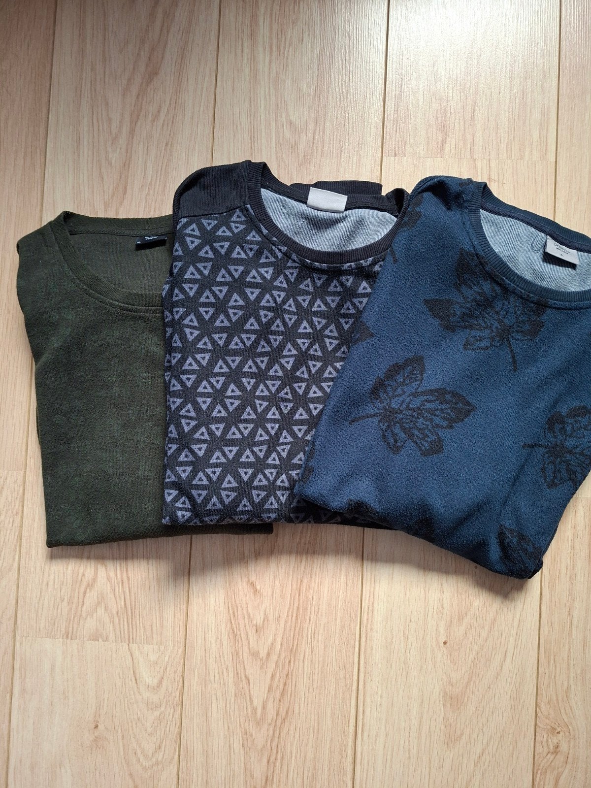 Set van 3 Defacto wintertruien - 1 groen, 2 donkerblauw, XL, Maat 56/58 (XL), Gedragen, Groen, Defacto