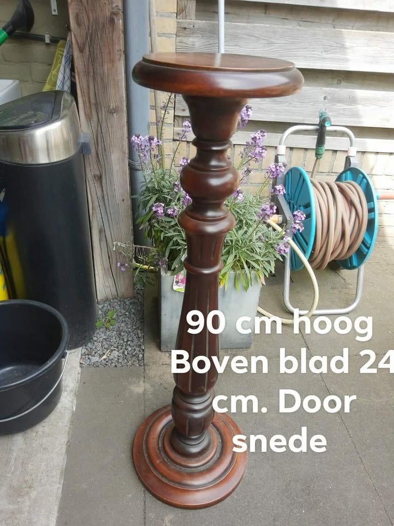 Brocante plantentafel, 90 cm hoog, Antiek en Kunst, Ophalen