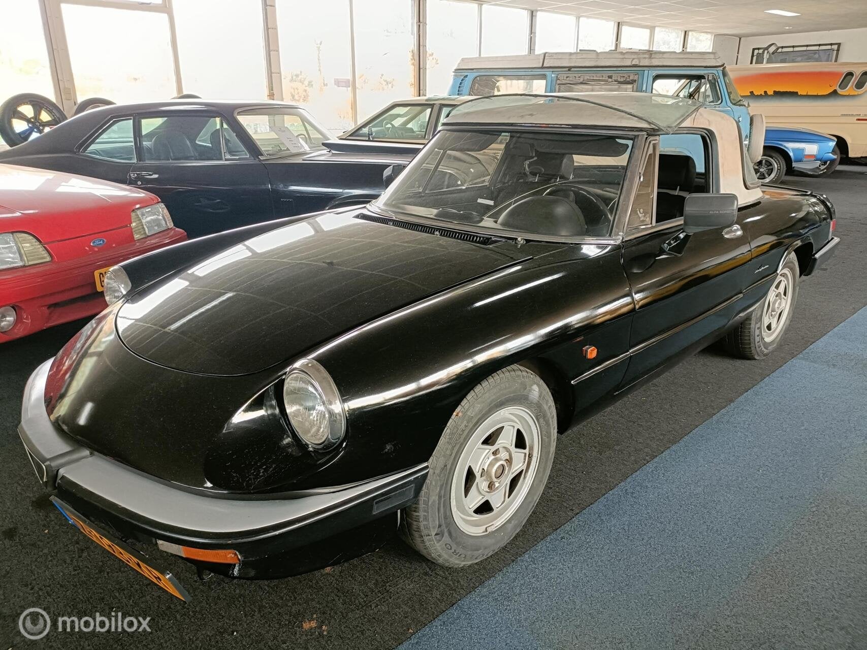 Alfa Romeo Spider Serie 3 "Aerodinamica", Auto's, Achterwielaandrijving, Overige carrosserieën, 116 pk, Zwart