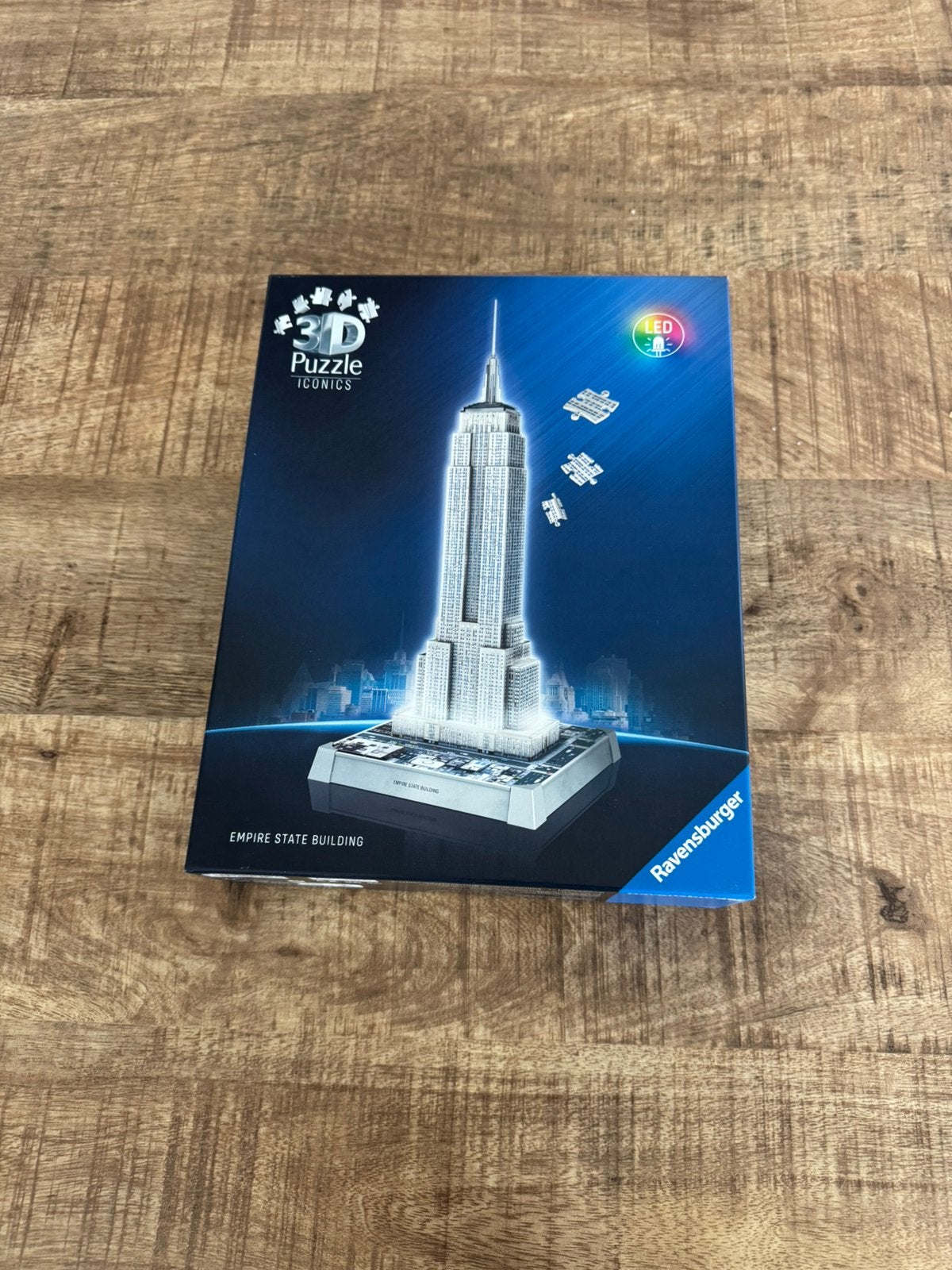 Ravensburger 3D Puzzel Empire State Building LED, Ophalen of Verzenden, Zo goed als nieuw, Rubik's of 3D-puzzel