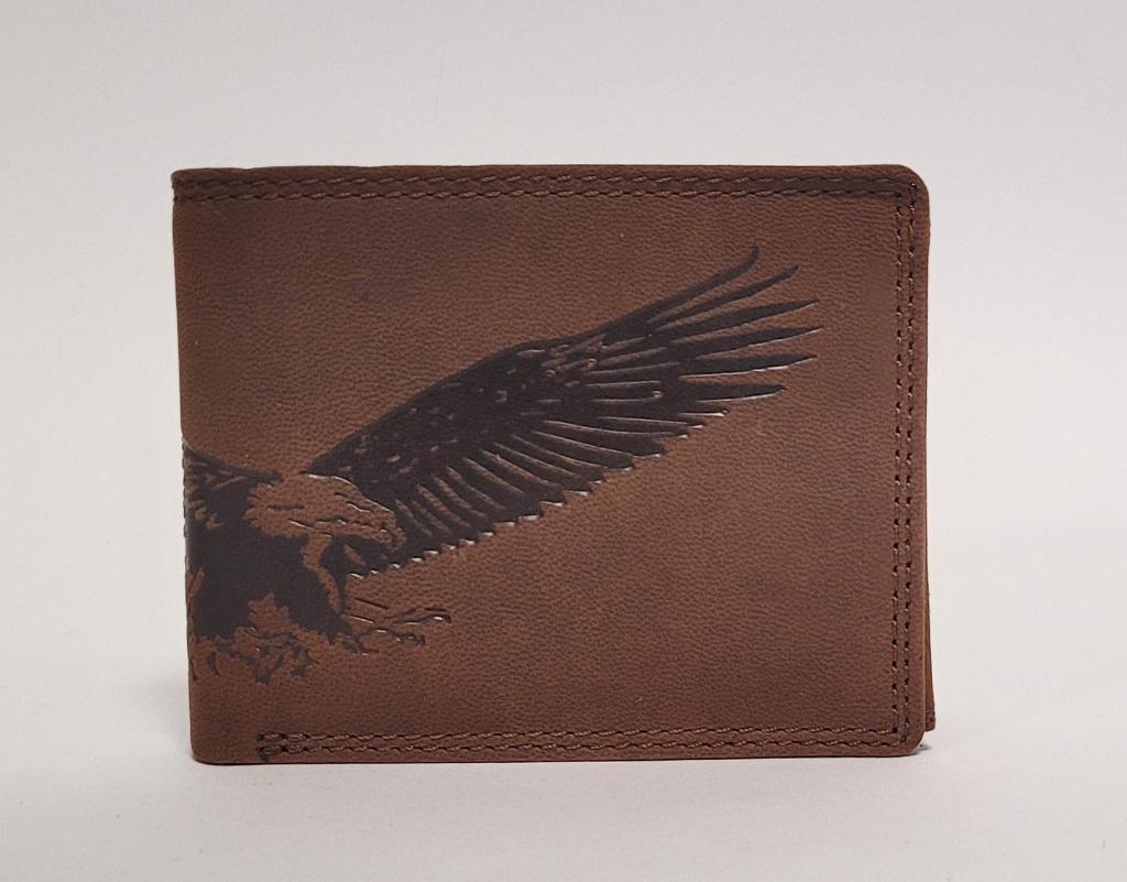 Adelaar portemonnee echt leer bruin portefeuille wallet, Sieraden, Tassen en Uiterlijk, Portemonnees, Info@deconoord.nl, Bruin