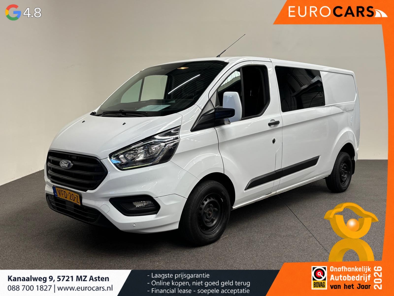 Ford Transit Custom 300 2.0 TDCI L2H1 Trend MHEV Dubbele Cab, Auto diversen, Wit, Ford, Ford Nederland B.V., Stroombaan 16
1181 VX  Amsterdam, NL