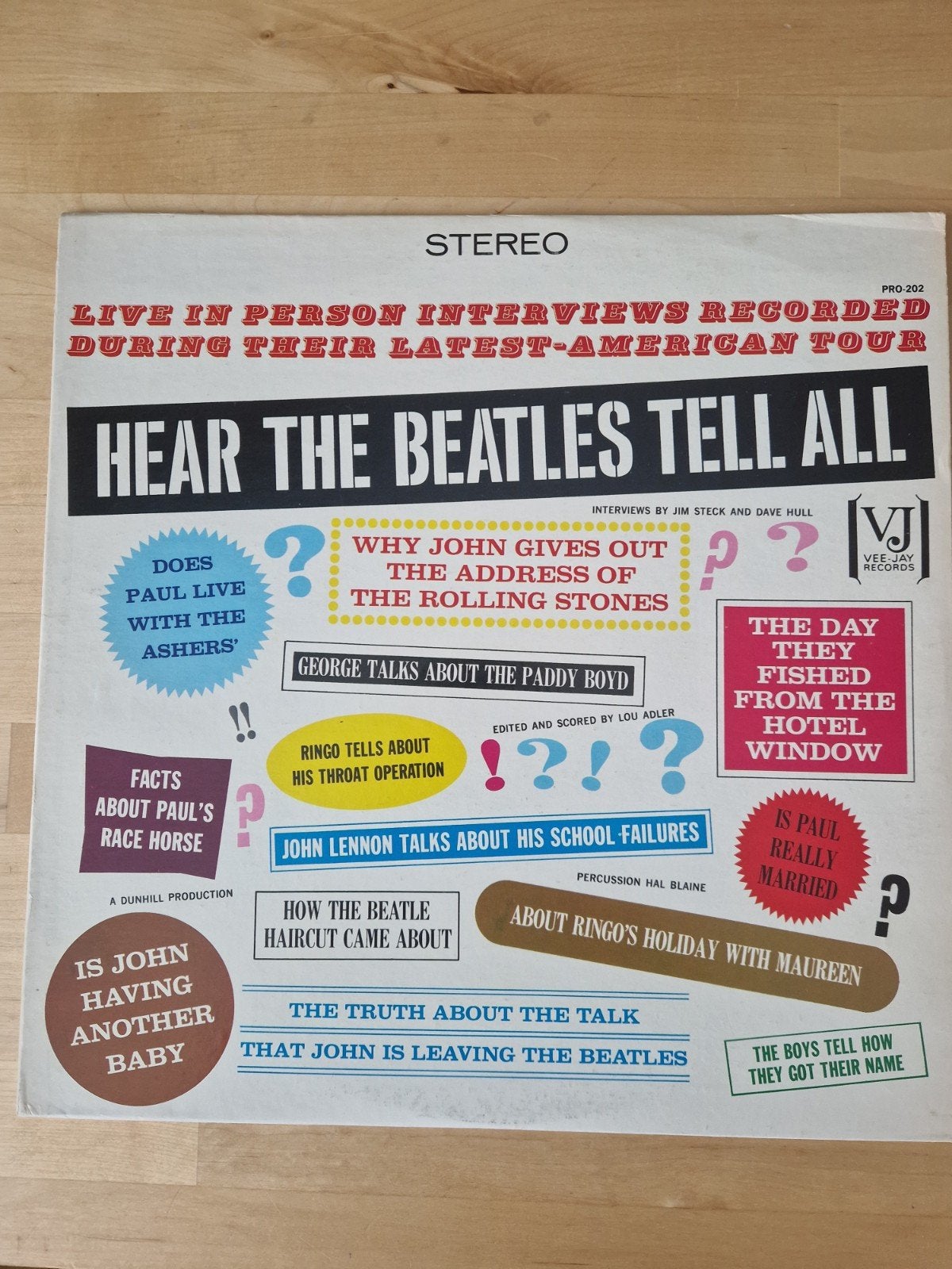 The Beatles - Hear The Beatles Tell All LP (1964), LP, Pop, Originele persing, Ophalen of Verzenden