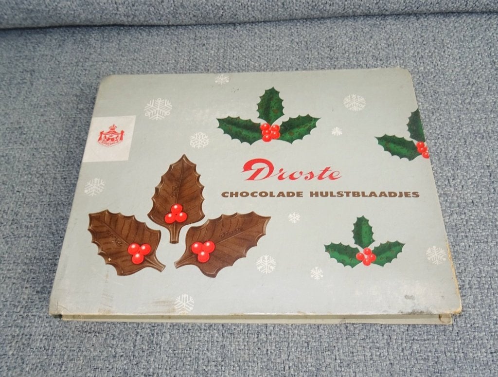 Droste doos chocolade Hulstblaadjes, Verzamelen, Ophalen of Verzenden, Verpakking