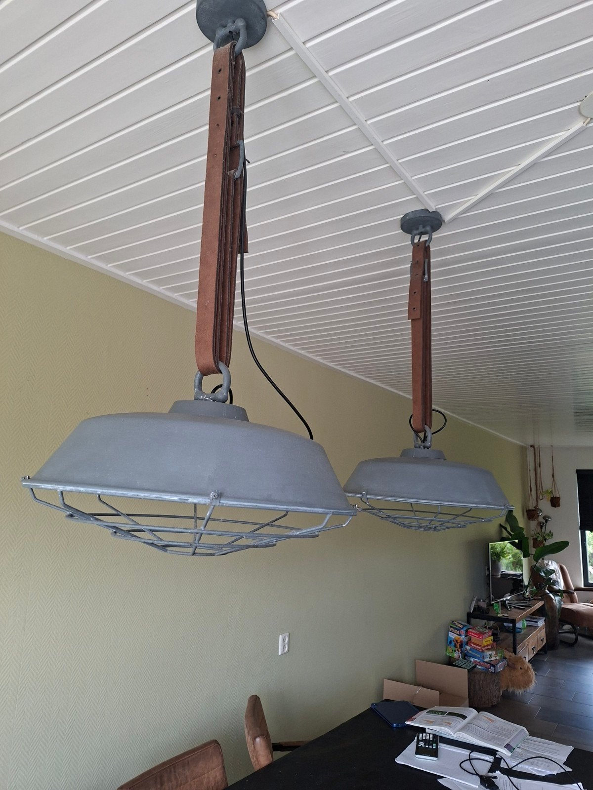 Industriële tafellampen €25, Ophalen of Verzenden, Gebruikt, Minder dan 50 cm