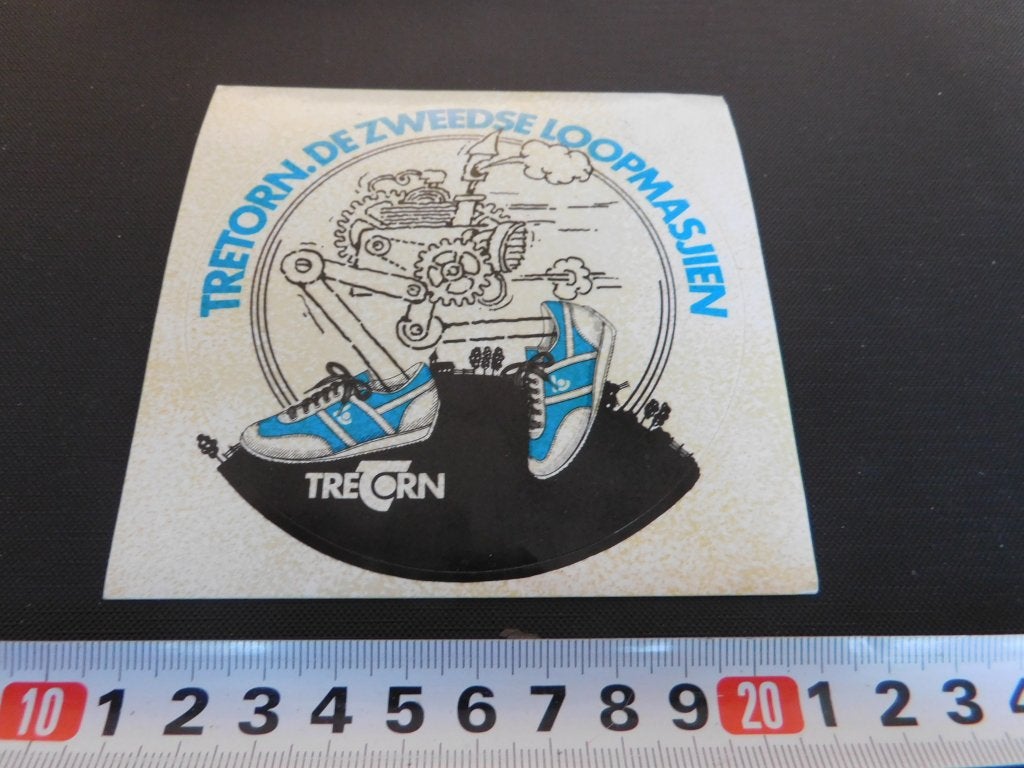 sticker TRETORN de zweedse loopmasjien  *, Ophalen, Zo goed als nieuw