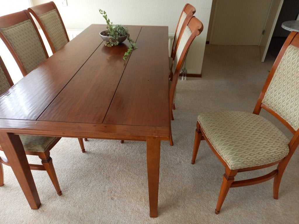 eettafel, Ophalen, 100 tot 150 cm, Zo goed als nieuw, Vijf personen of meer