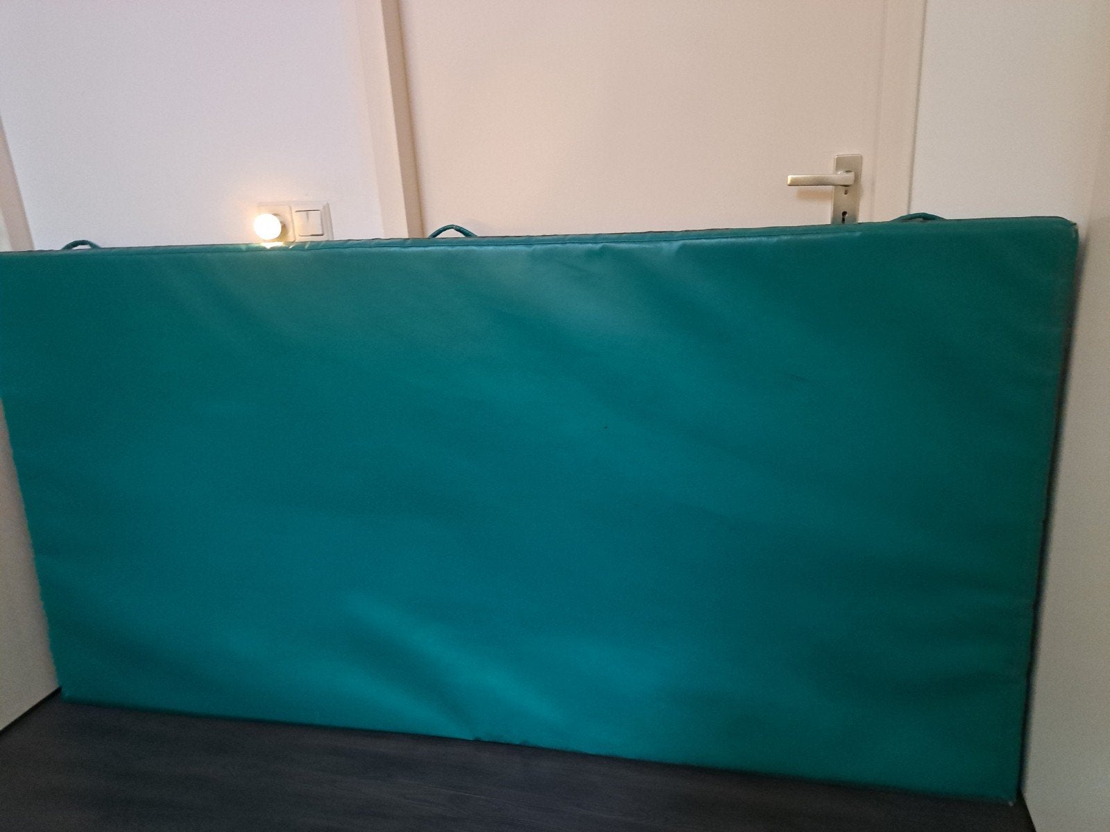 Groene Turnmat Gymmat met 3 Hengsels - 200x100x5 cm, Maat 36 t/m 42, Ophalen, Materiaal