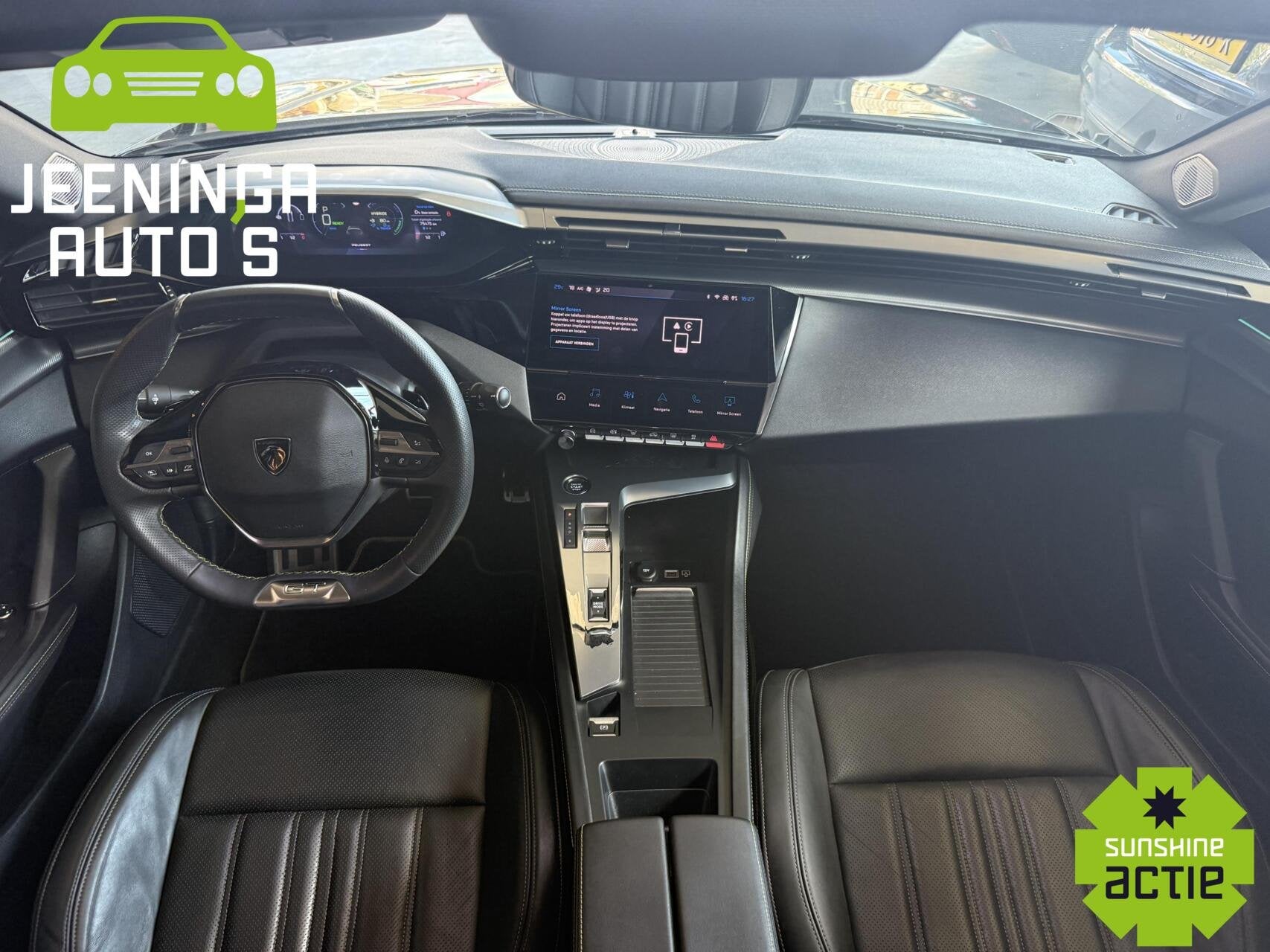 Peugeot 308 1.6 PlugInHybrid 180 GT Pack Business|360Camera|, Auto's, Gebruikt, 4 cilinders, 181 pk, Zwart