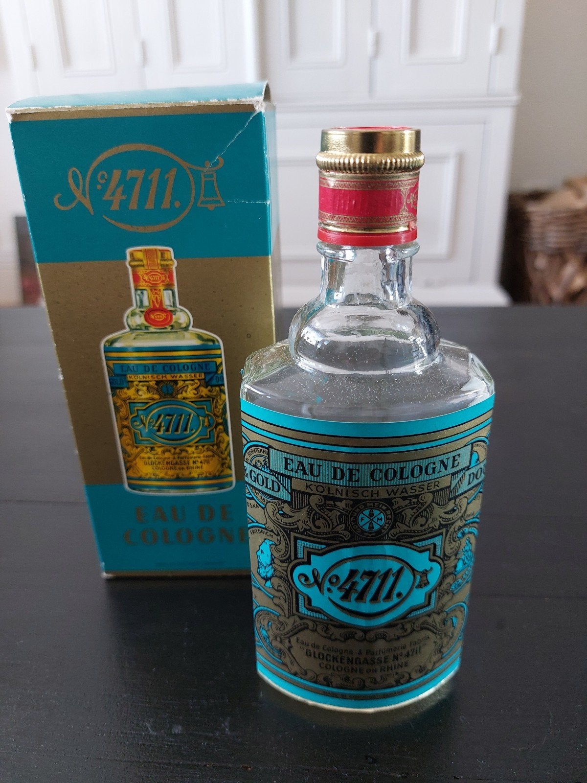 4711 Original Eau de Cologne 200ml Molanus-flacon, Ophalen of Verzenden, Gebruikt, Parfumfles, Gevuld