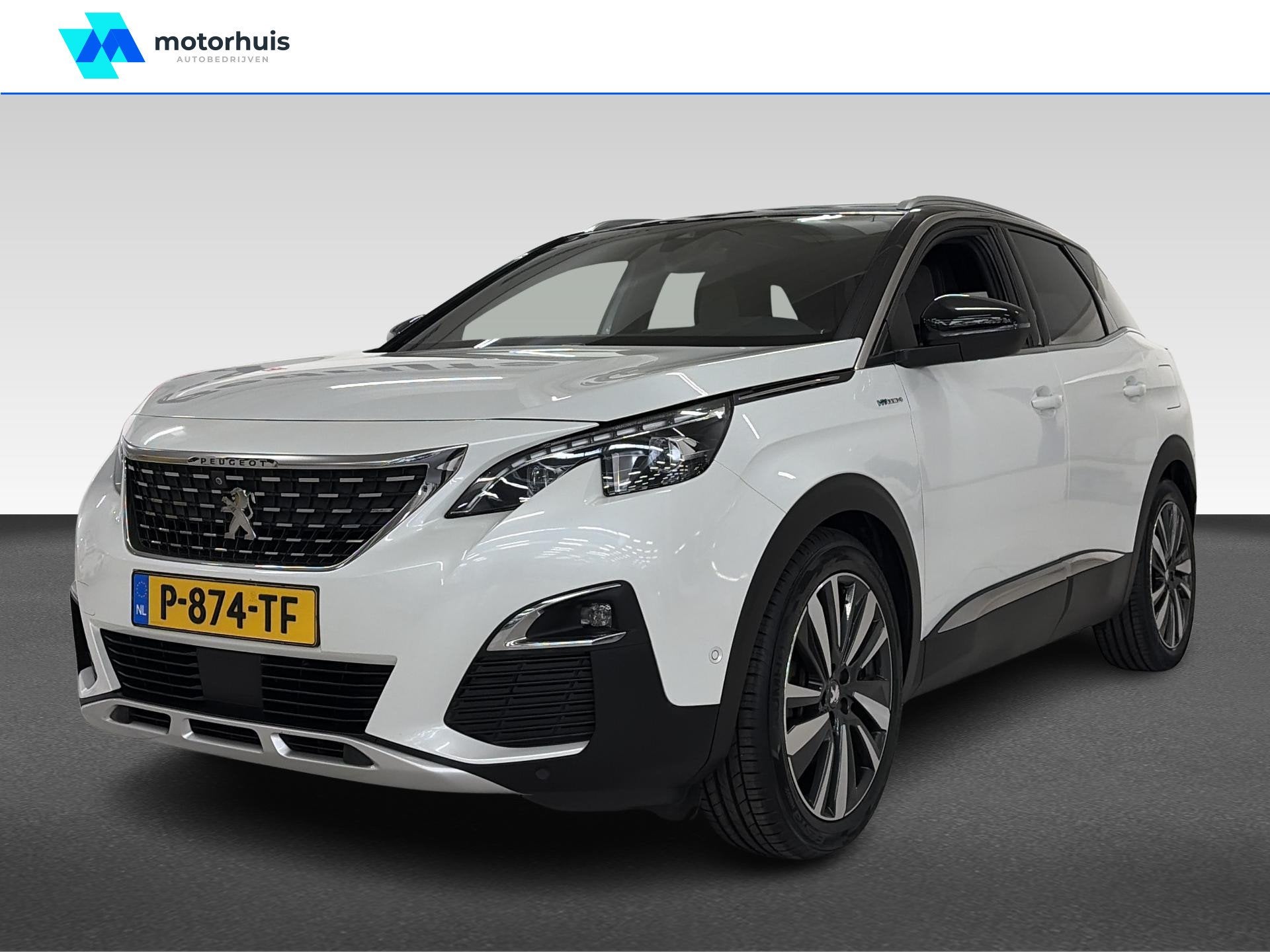 Peugeot 3008 1.6 Hybrid4 300 GT Advantage, Auto's, Peugeot, Automaat, Euro 6, 4 cilinders, Wit