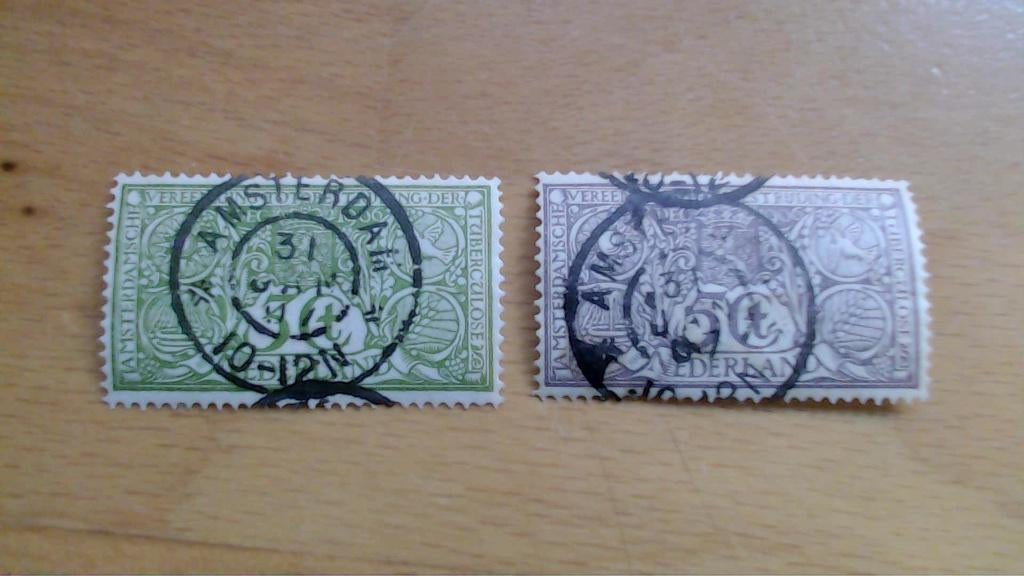 Postzegels Nederland  Tuberculose bestrijding, Postzegels en Munten, Postzegels | Nederland, Ophalen of Verzenden, T/m 1940, Gestempeld