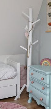 Witte staande boomkapstok voor de kinderkamer, Wit, Ophalen, Zo goed als nieuw, Wanddecoratie