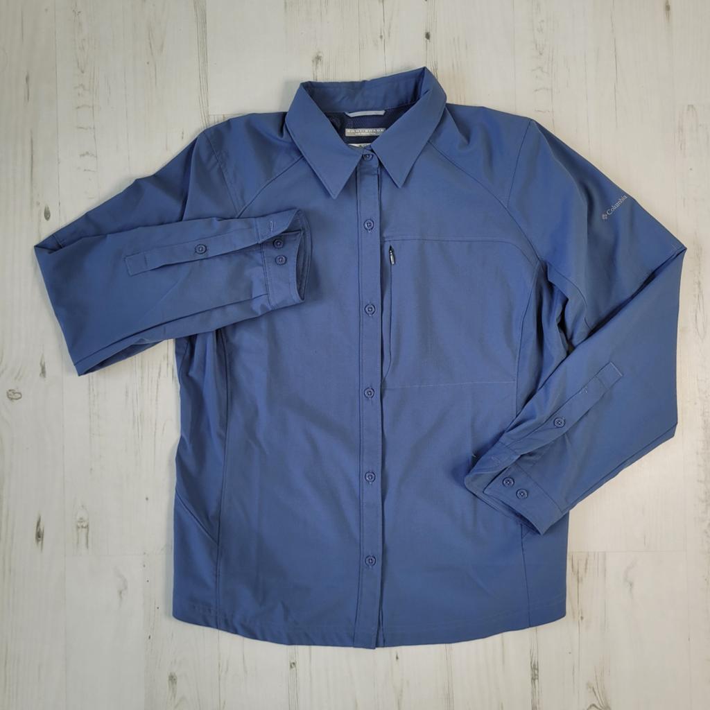 Columbia omni-shade sun protection shirt XL lange mouwen, Columbia, Blauw, Ophalen of Verzenden, Zo goed als nieuw