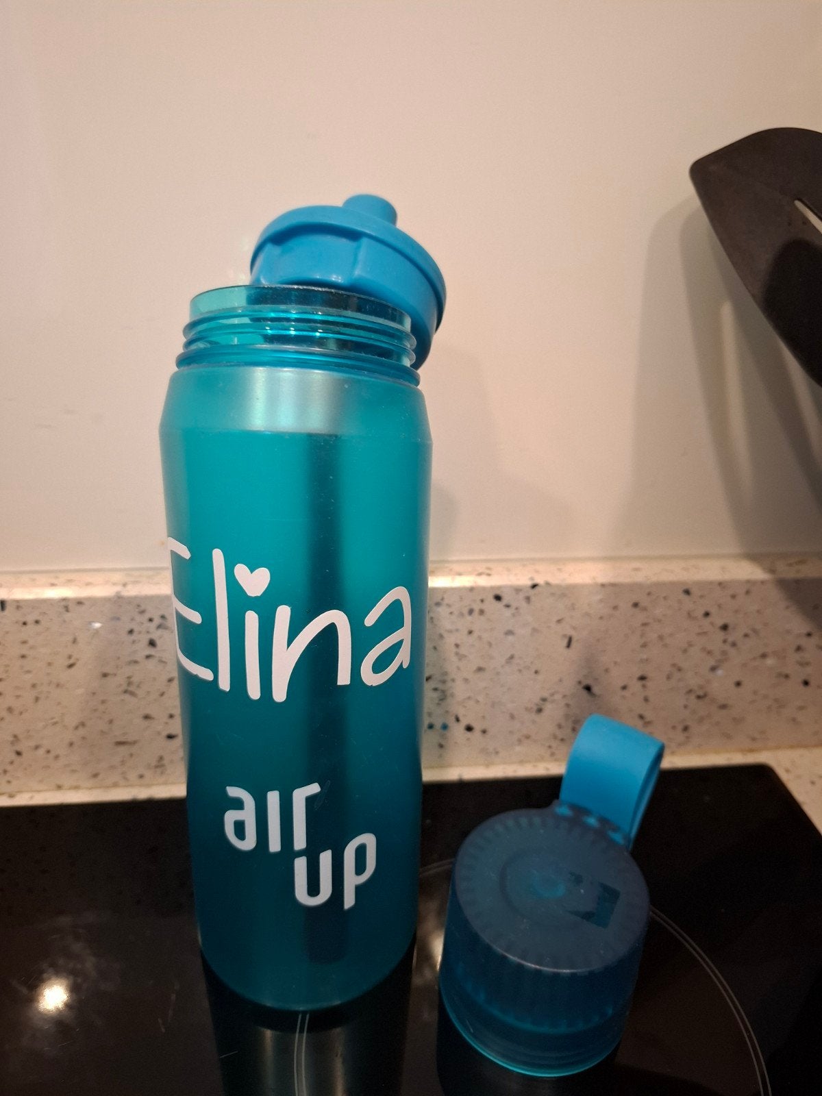 Gratis Air-up met naam Elina., Ophalen, Gebruikt, Blauw