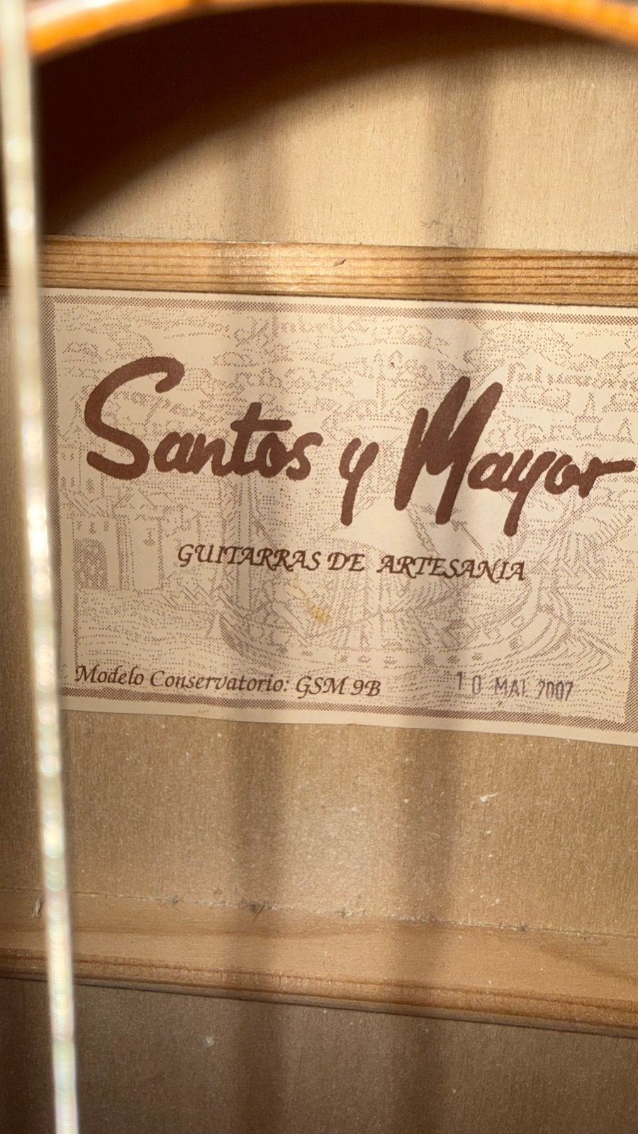 Santos y Mayor GSM 9B Klassieke Gitaar - Zo goed als nieuw, Ophalen, Zo goed als nieuw, Klassieke of Spaanse gitaar