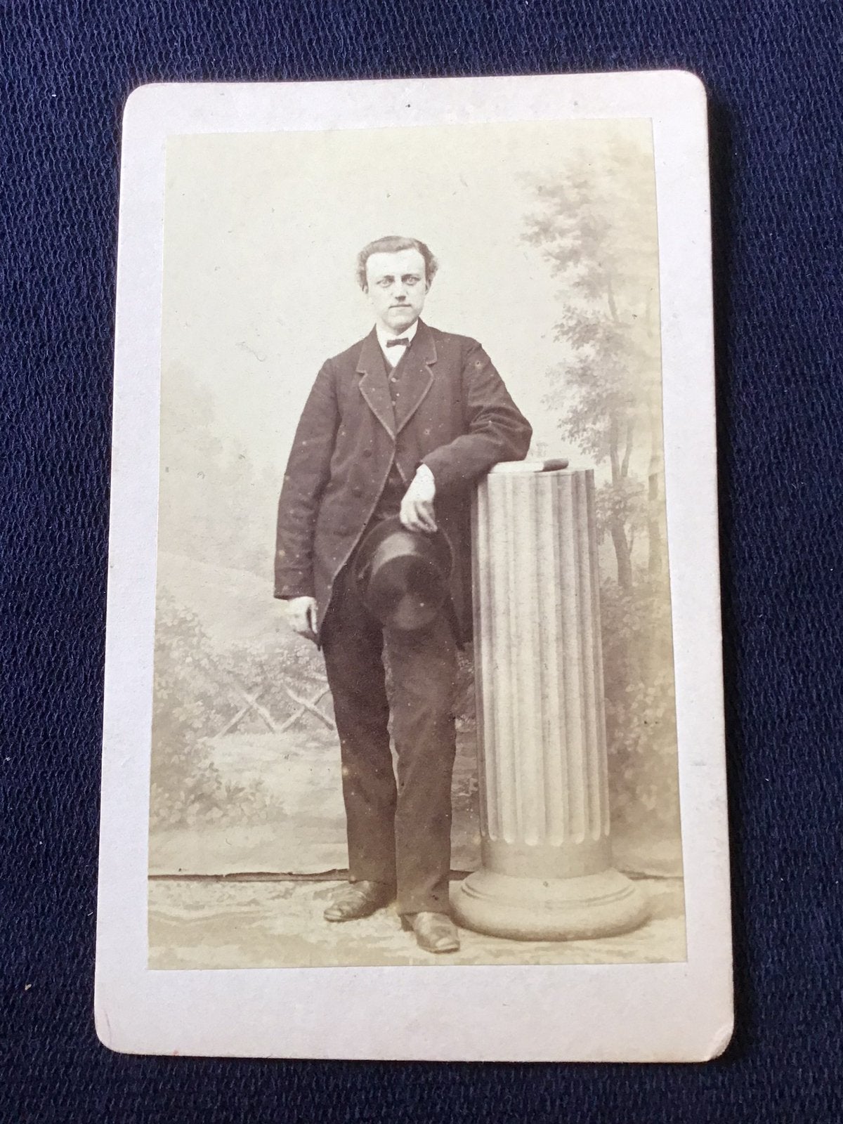 CDV, Man met hoed, J.C. REESINCK, ZUTPHEN, Carte de Visite, Ophalen of Verzenden, Voor 1940, Gebruikt, Foto