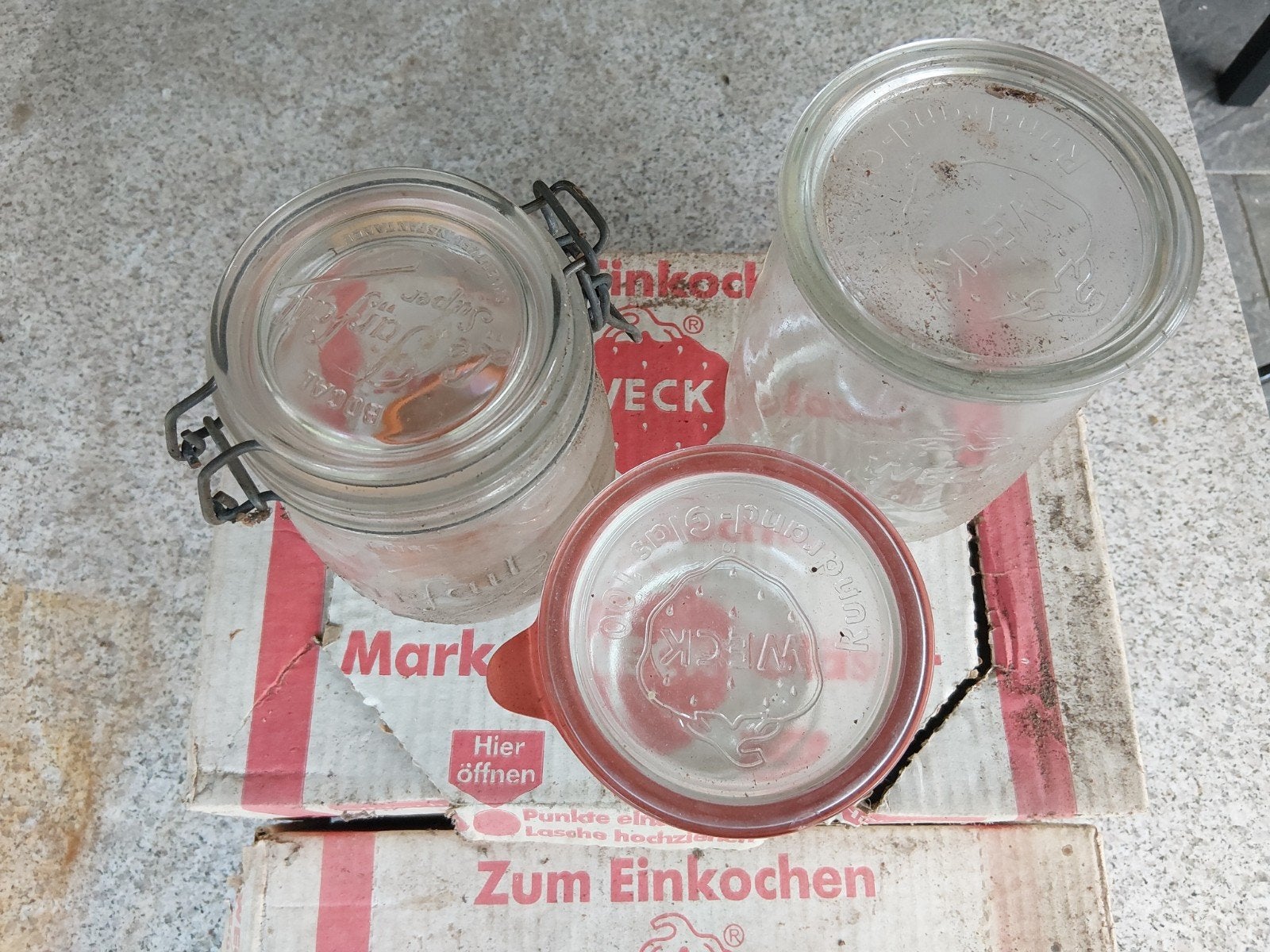 te koop verzameling wechk flessen, Ophalen, Glas, Pot, Bus of Blik