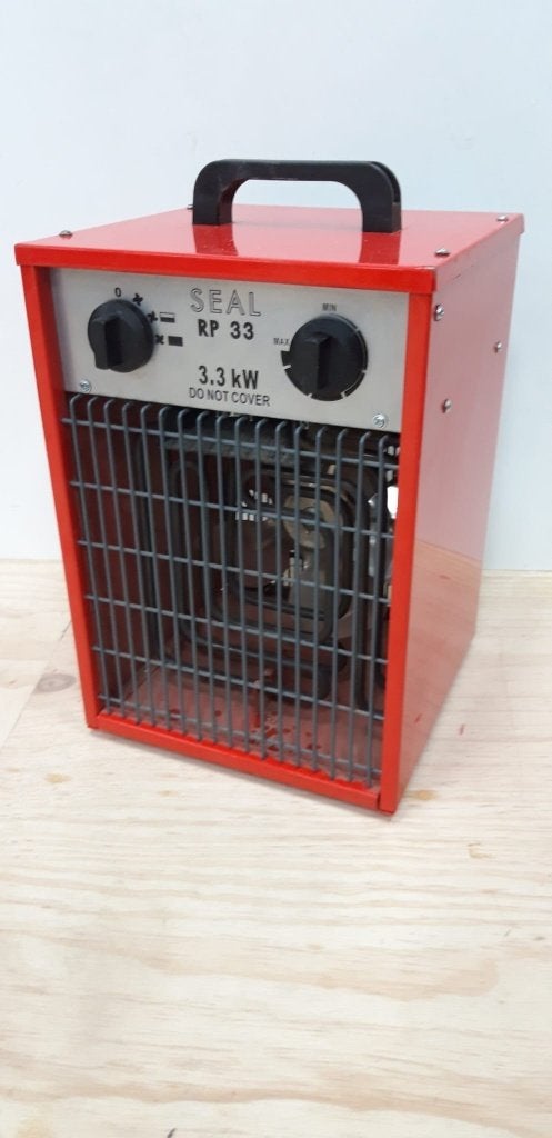 Bouwkachel bouw kachel 3,3 kW elektrische werkplaats kachel, 30 tot 80 cm, Gebruikt, Kachel, Minder dan 60 cm