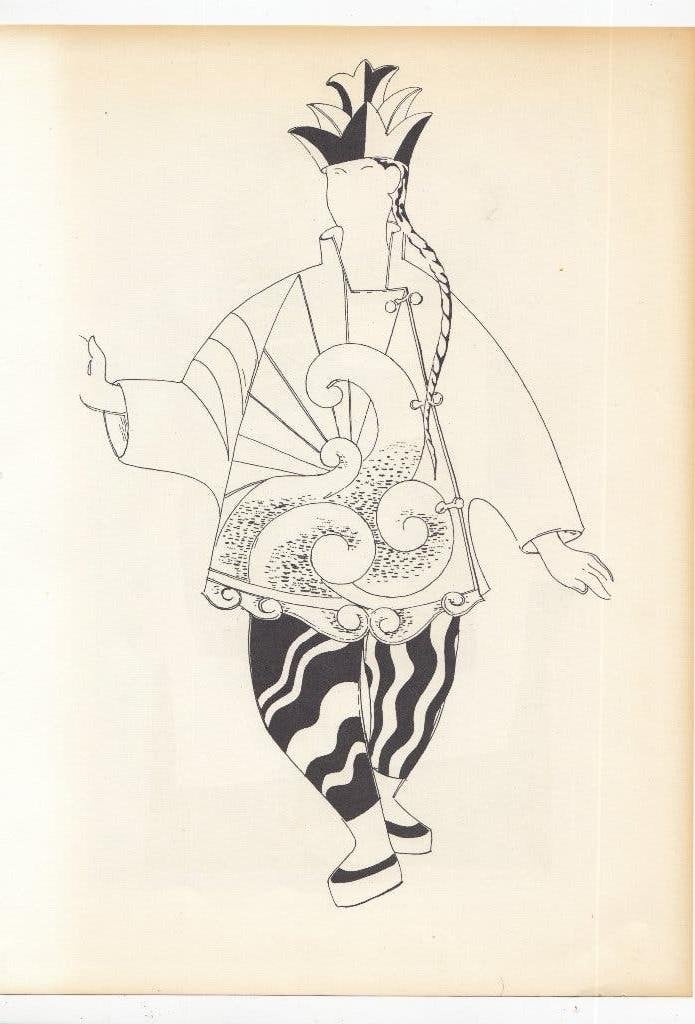 Pablo Picasso litho 1972 Chinees Kostuum, Ophalen of Verzenden, Lithografie