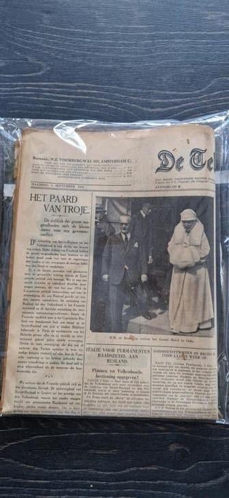 De Telegraaf - 3 september 1934 - Historische Krant, Ophalen of Verzenden, Gelezen, Krant