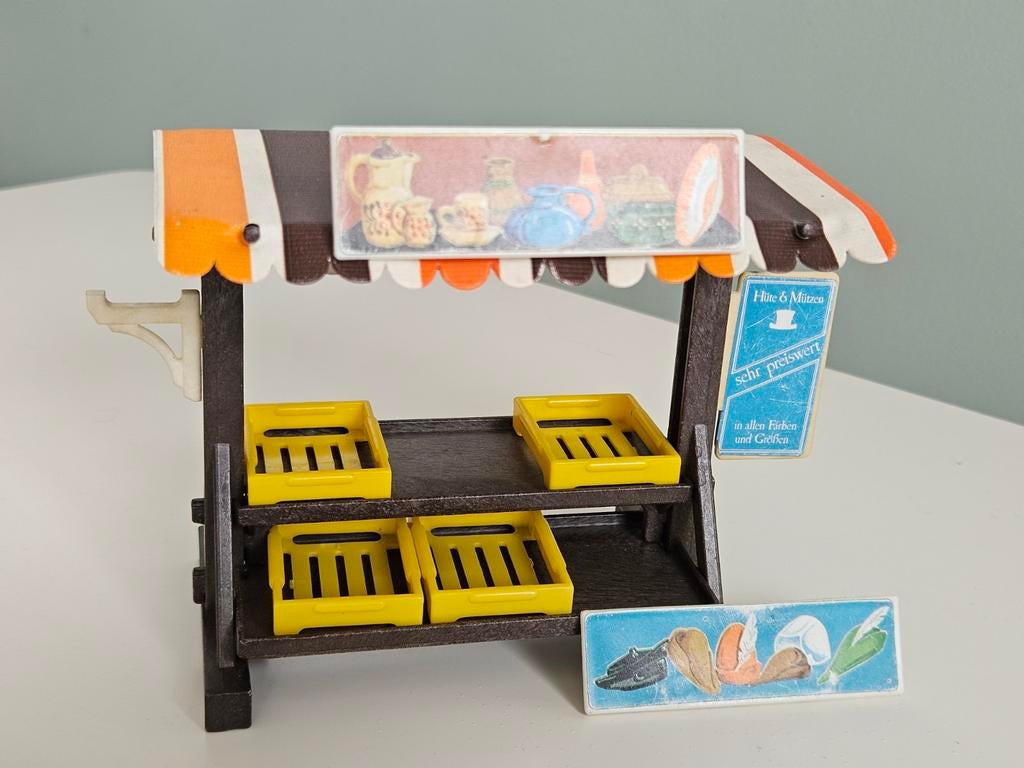 Vintage Playmobil Marktkraam Jaren '70-'80, Ophalen of Verzenden, Gebruikt, Jongen of Meisje