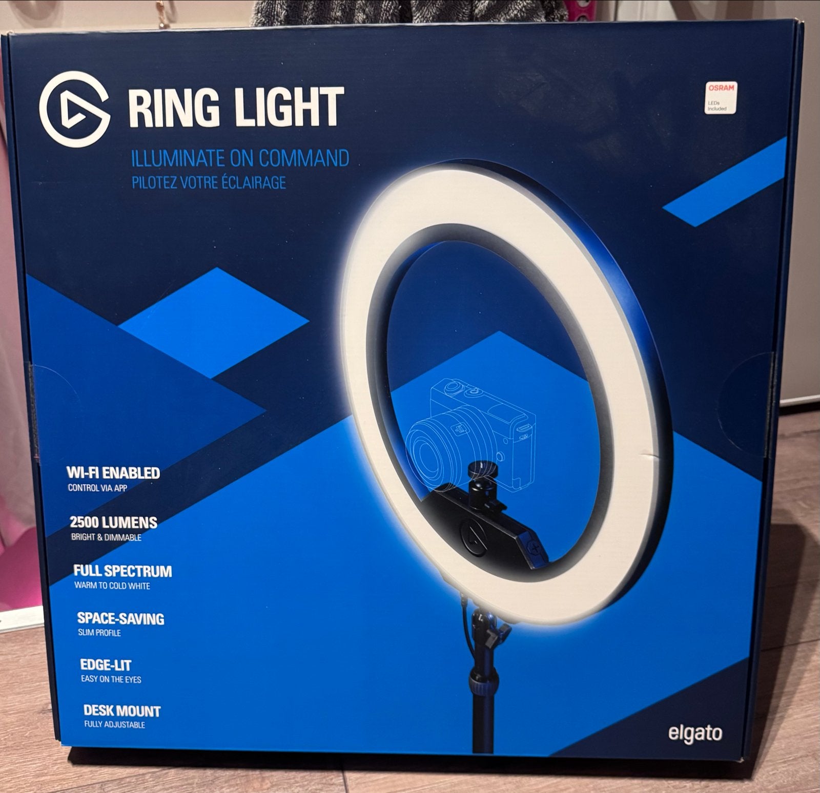 Elgato Ring Light - Professionele LED Ringlamp, Dimbaar, Ophalen of Verzenden, Zo goed als nieuw, Studiolamp