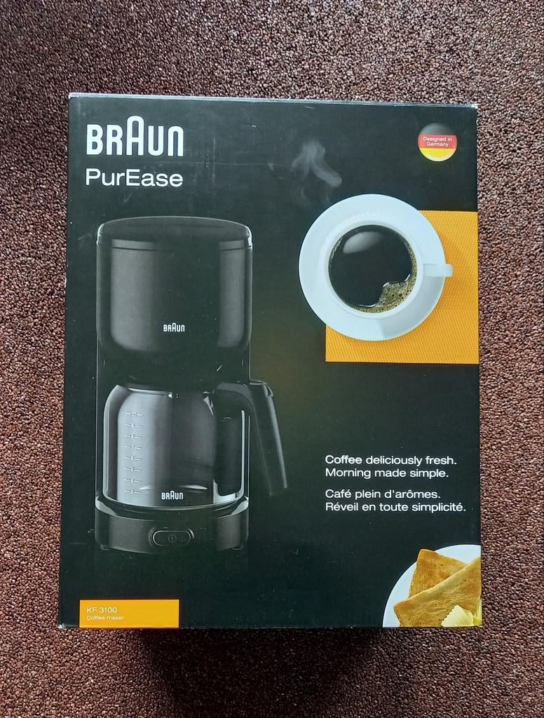 Braun PurEase KF 3100 Koffiezetapparaat - Nieuw in doos, Afneembaar waterreservoir, Gemalen koffie, Ophalen of Verzenden, 4 tot 10 kopjes