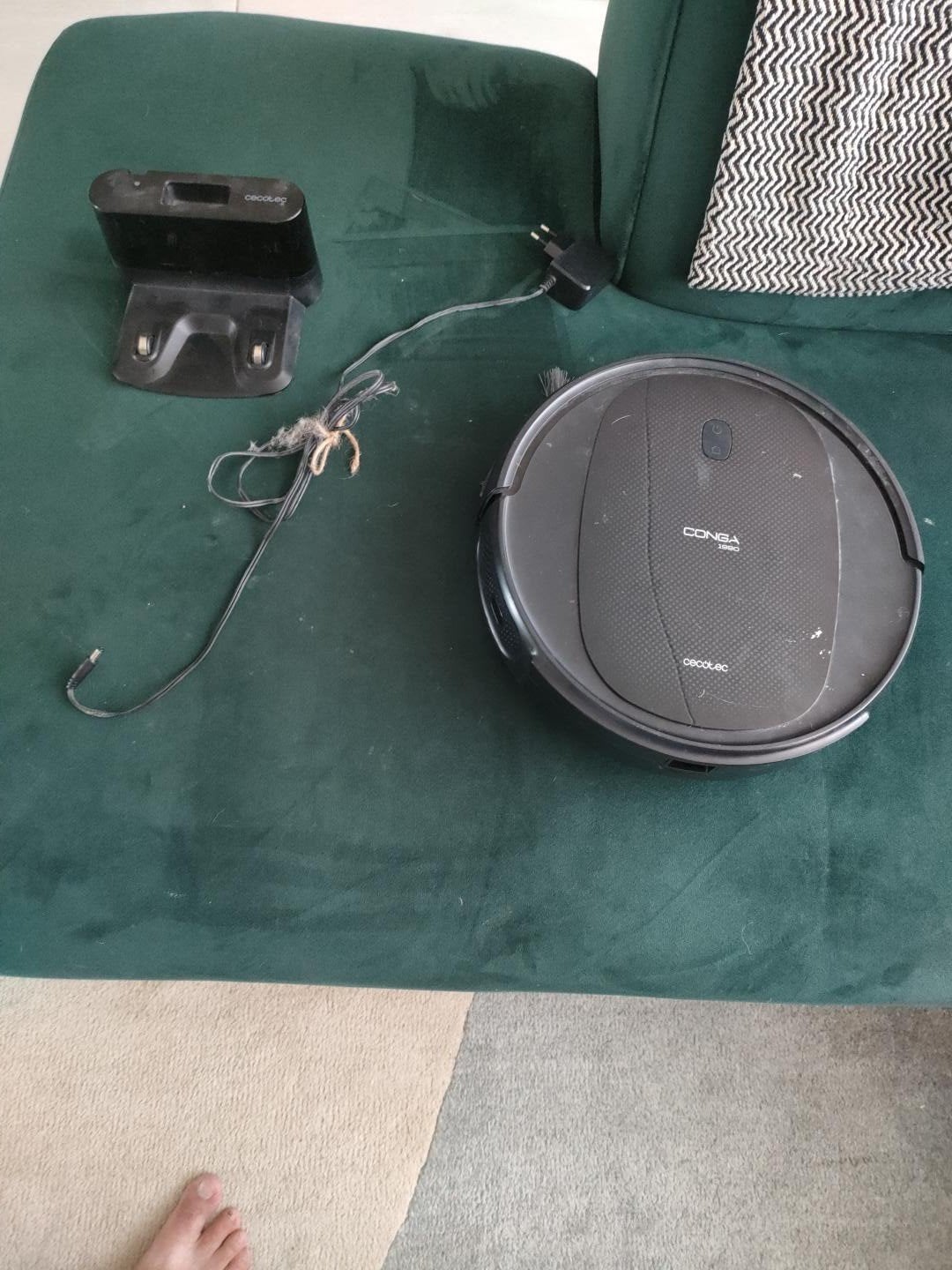 Conga 1990 Connected Robotstofzuiger - Defect, Witgoed en Apparatuur, Stofzuigers, Overige merken, Ophalen of Verzenden, Bedienbaar via app