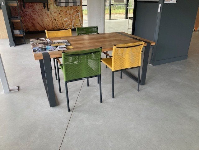 4 persoons diningset, Tuin en Terras, Ophalen, 4 zitplaatsen, Eettafel, Aluminium