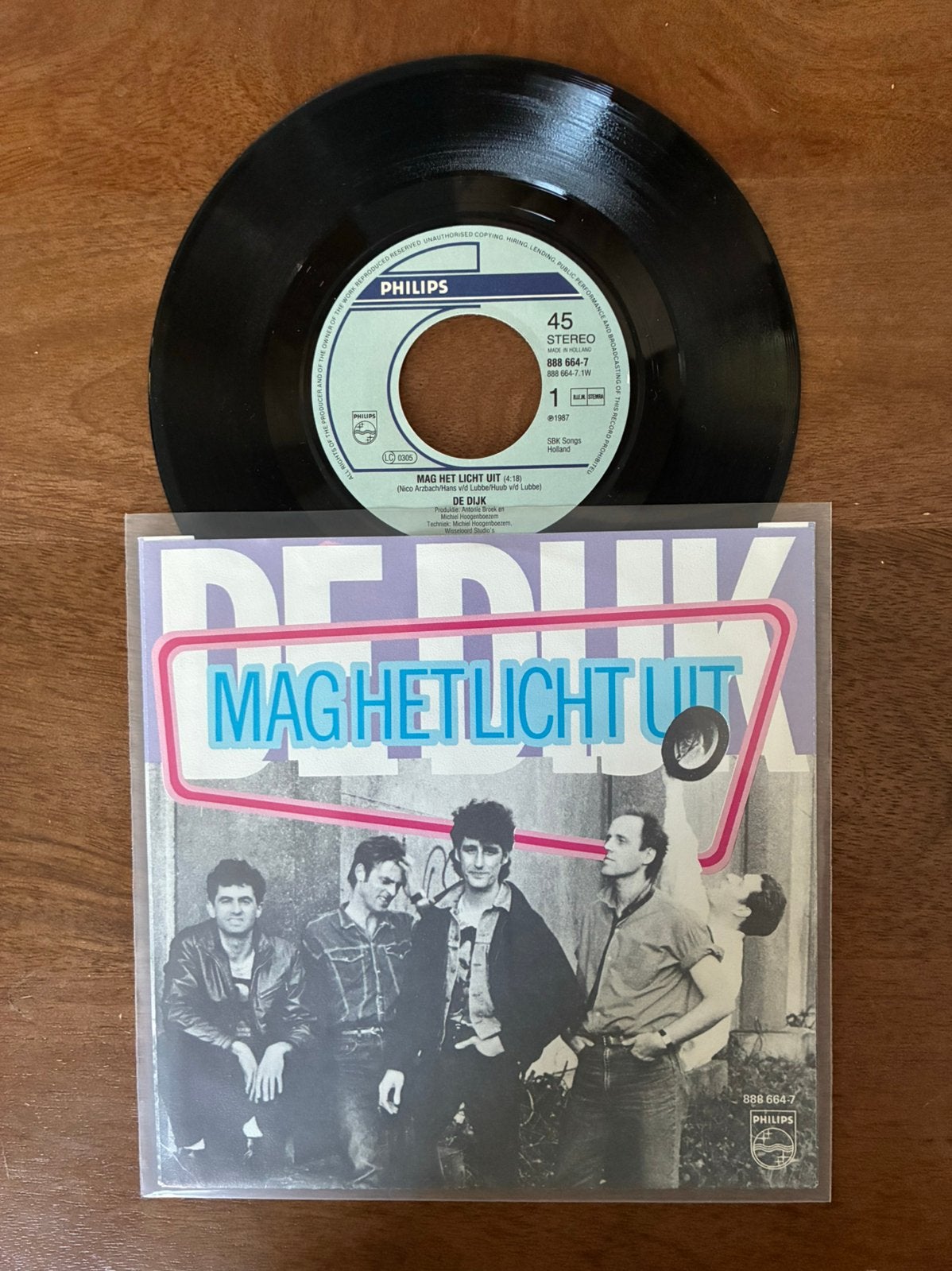 De Dijk - Mag het licht uit, Cd's en Dvd's, Vinyl Singles, Ophalen of Verzenden, Zo goed als nieuw, 7 inch, Nederlandstalig