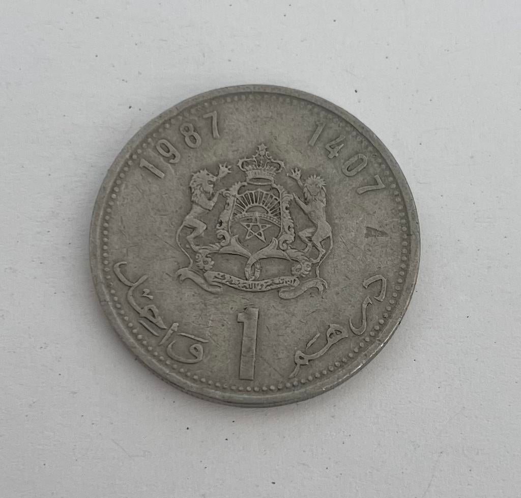 1 dirham Marokko 1987, Ophalen of Verzenden, Overige landen