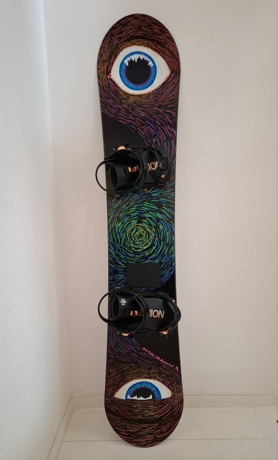 Stuf Gothic Snowboard 1.58m met Union Juliet Bindingen, Ophalen of Verzenden, Gebruikt, Board