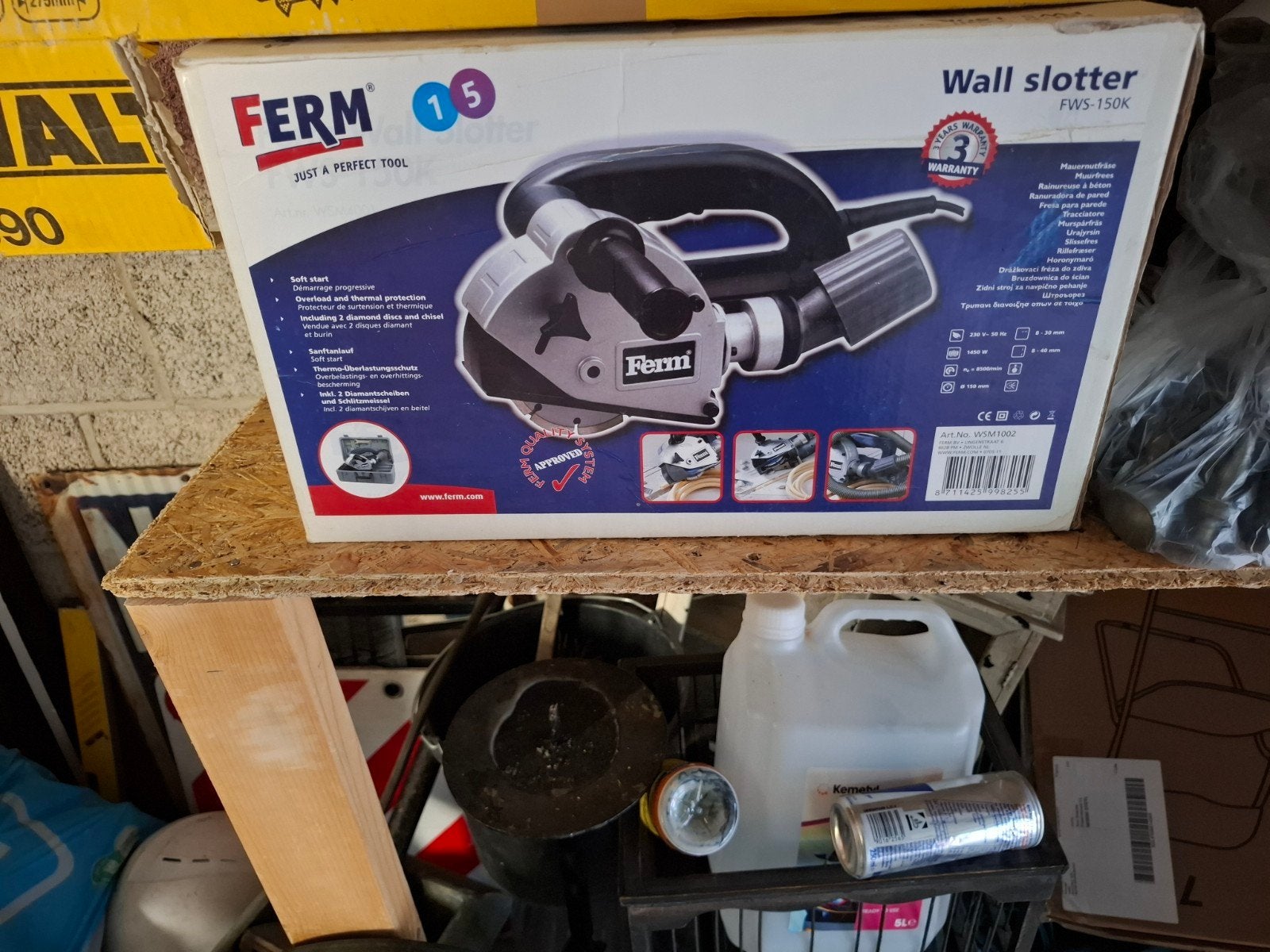 Ferm Wall Slotter FWS-150K ., Doe-het-zelf en Verbouw, Ophalen of Verzenden